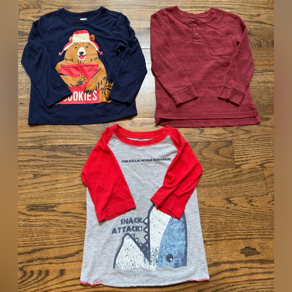 4T Long-sleeved Boys Tops lot